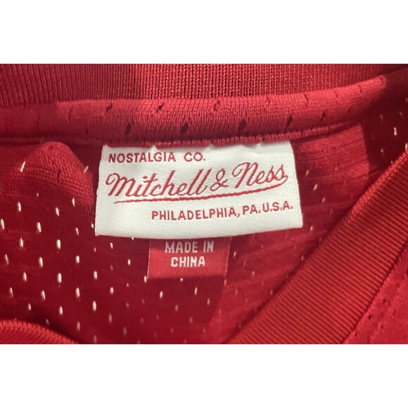 Mitchell & Ness Golden State Warriors Red Shoe Palace 25 NBA Jersey Men’s Medium - Picture 4 of 9
